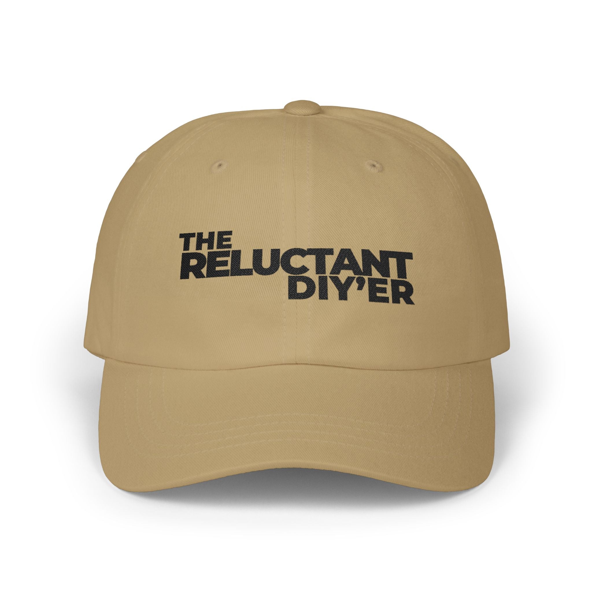 "The Reluctant DIY'er" Embroidered Baseball Hat (light colours)