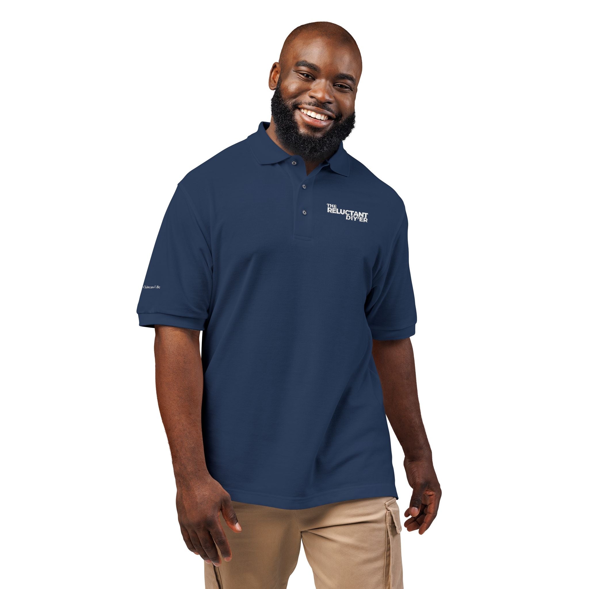 The Reluctant DIY'er Unisex Polo Shirt (Embroidery)