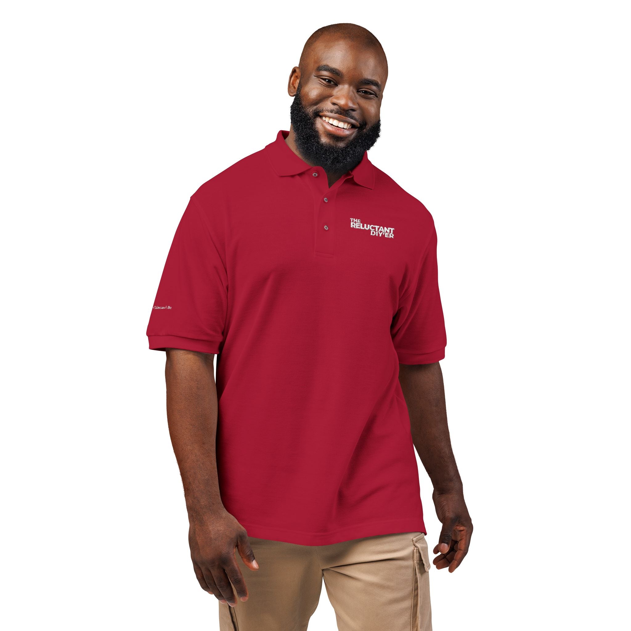The Reluctant DIY'er Unisex Polo Shirt (Embroidery)