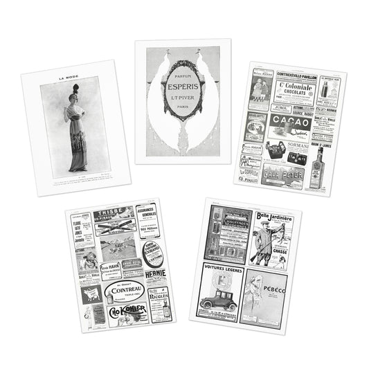 Found Ephemera Greeting Cards (5-Pack)