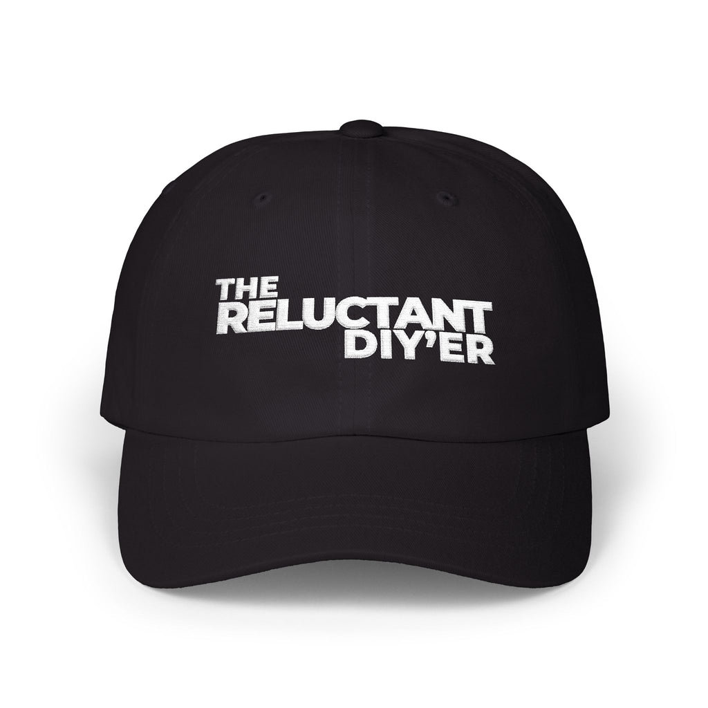 "The Reluctant DIY'er" Embroidered Baseball Hat (dark colours)
