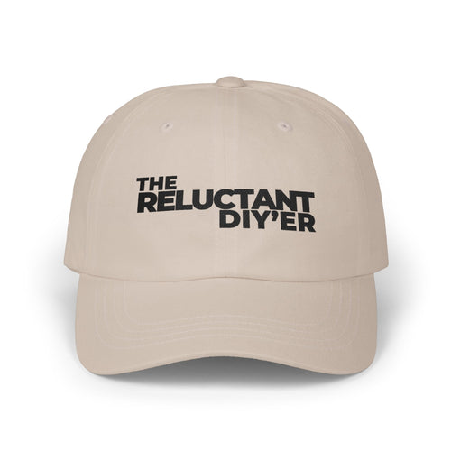 "The Reluctant DIY'er" Embroidered Baseball Hat (light colours)